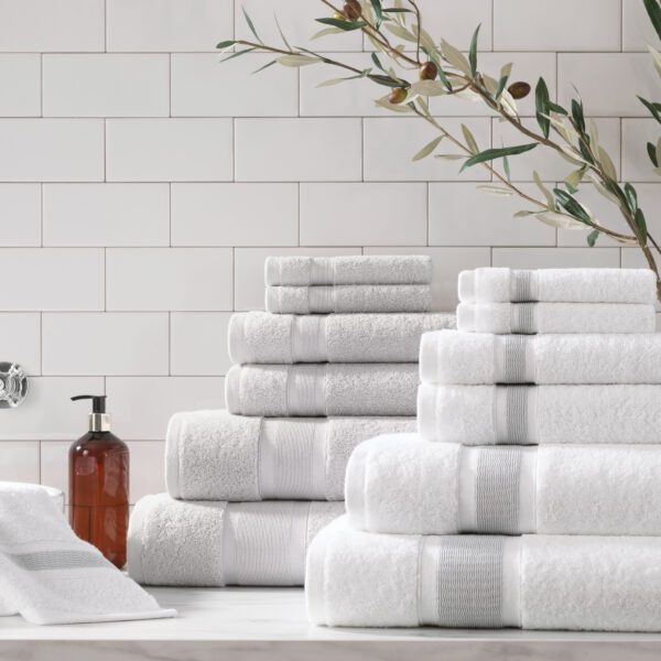 Aston & Arden Luxury Turkish Bath Towels, 2-Pack, 600 GSM, Extra